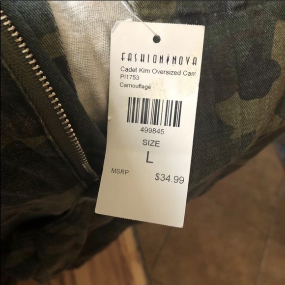 Fashion Nova Cadet Camo Pants Sz. L - Picture 4 of 5